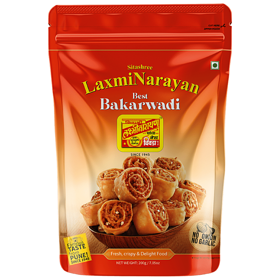 LAXMINARAYAN Best Bakarwadi - No Onion & Garlic