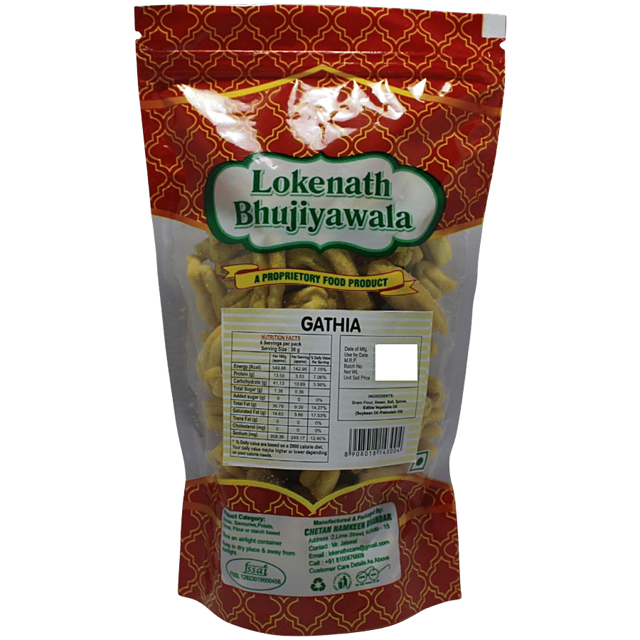 LOKENATH BHUJIYAWALA Gathia Namkeen - Traditional Gram Flour Snack