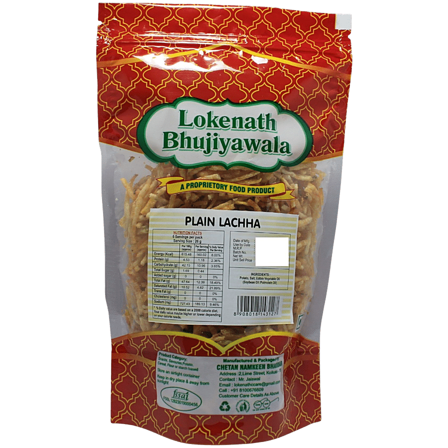 LOKENATH BHUJIYAWALA Plain Laccha - Thread Chips