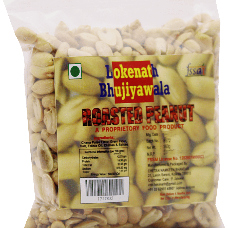 LOKENATH BHUJIYAWALA Roasted Peanuts - Protein Rich