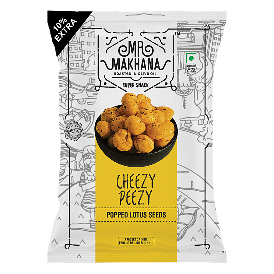 MR. MAKHANA Cheesy Peezy - Popped Lotus Seeds