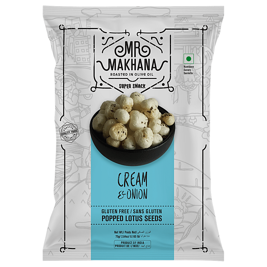 MR. MAKHANA Popped Lotus Seeds - Cream & Onion