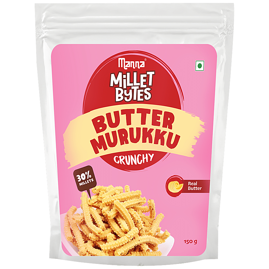 Manna Millet Bytes Butter Murukku - With Real Butter