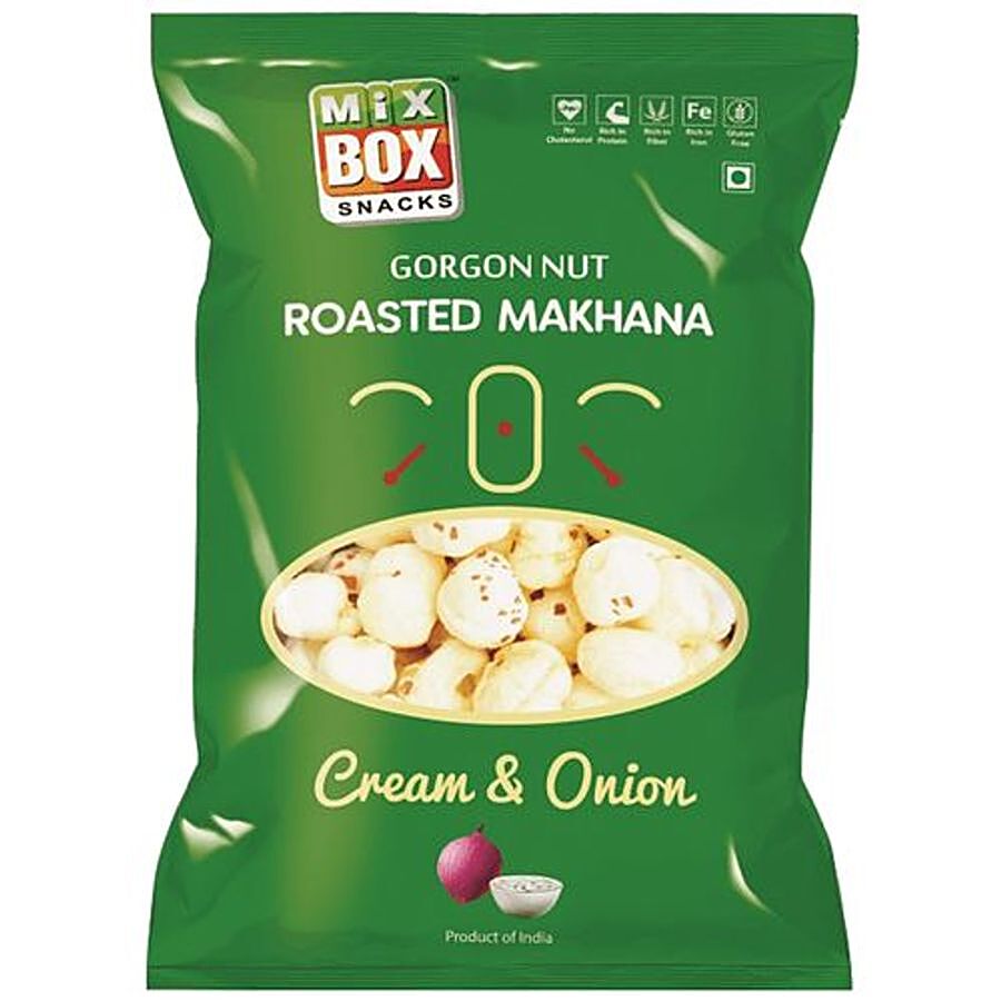 Mix Box Roasted Makhana - Cream & Onion