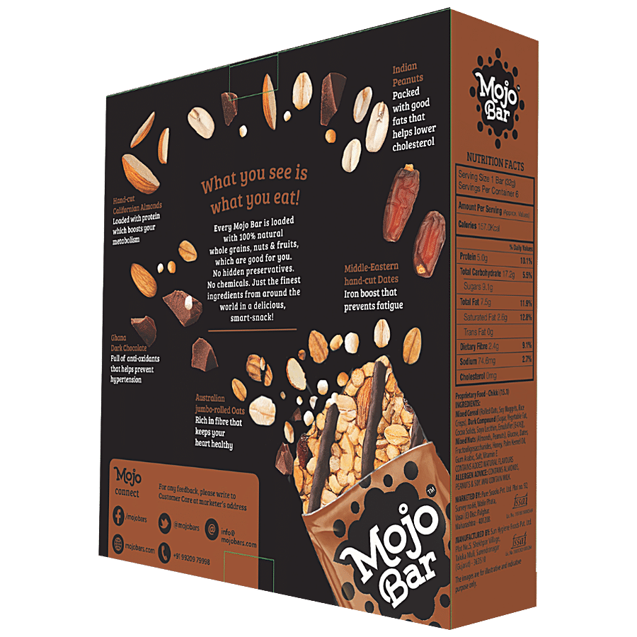 Mojo Bar Healthy Snack - Choco Almond + Protein