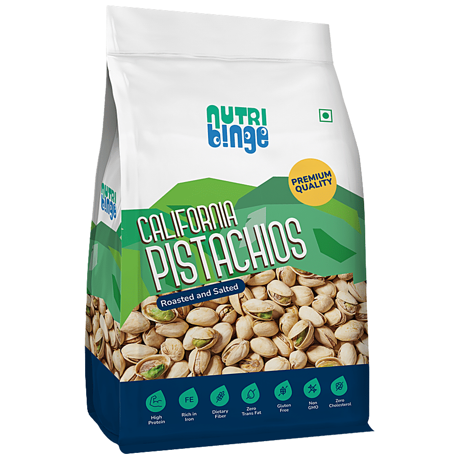 NUTRI BINGE Roasted & Salted California Pistachios