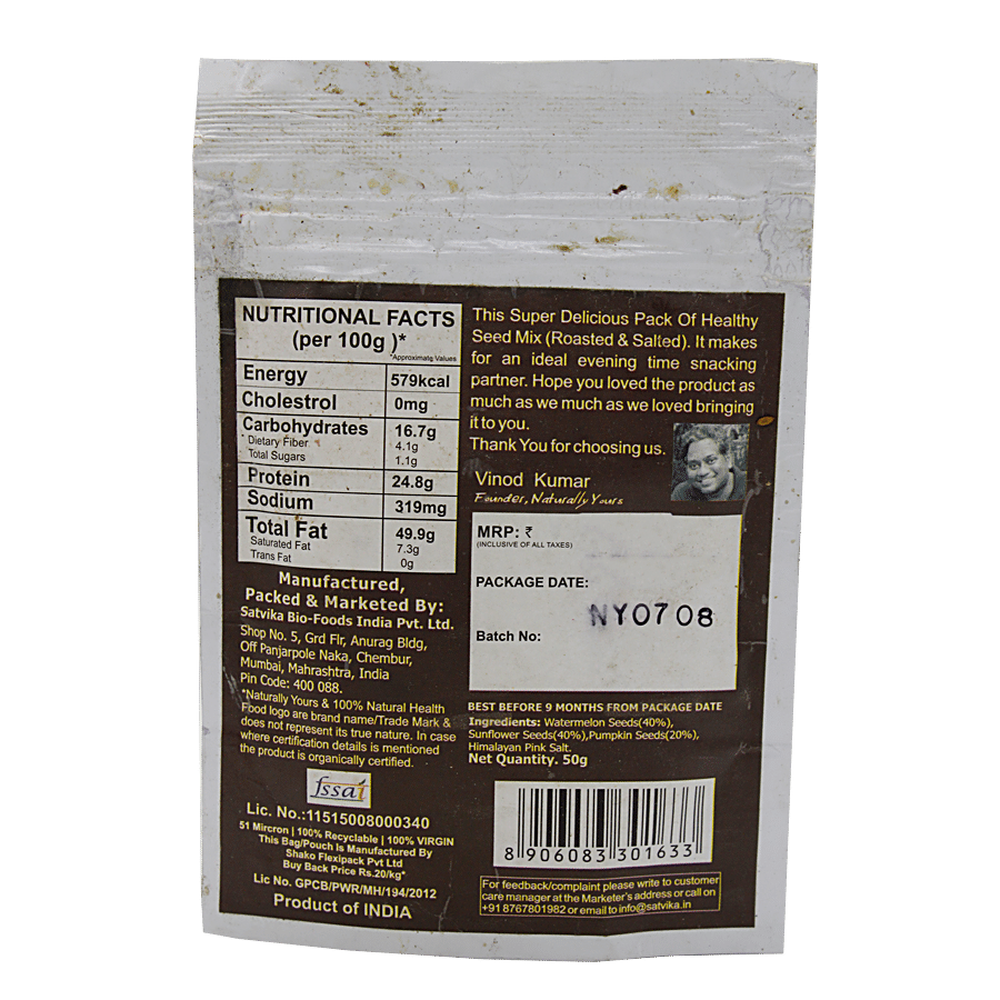 Naturally Yours Healthy Seed Mix - Roasted & Salted