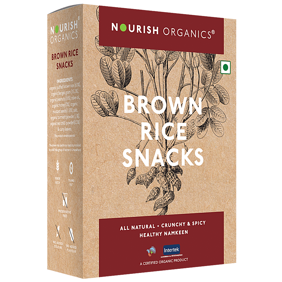 Nourish Organics Brown Rice Snacks - Crunchy & Spicy