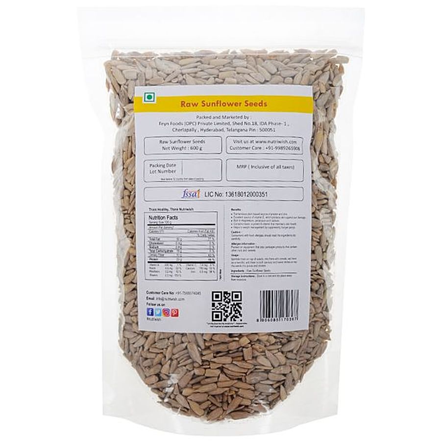 Nutriwish Raw Sunflower Seeds - Premium