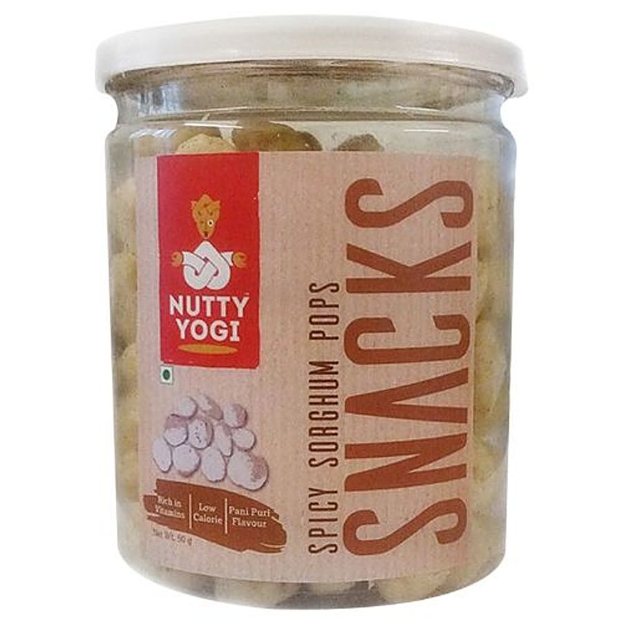 Nutty Yogi Spicy Sorghum Pops Snacks - Pani Puri