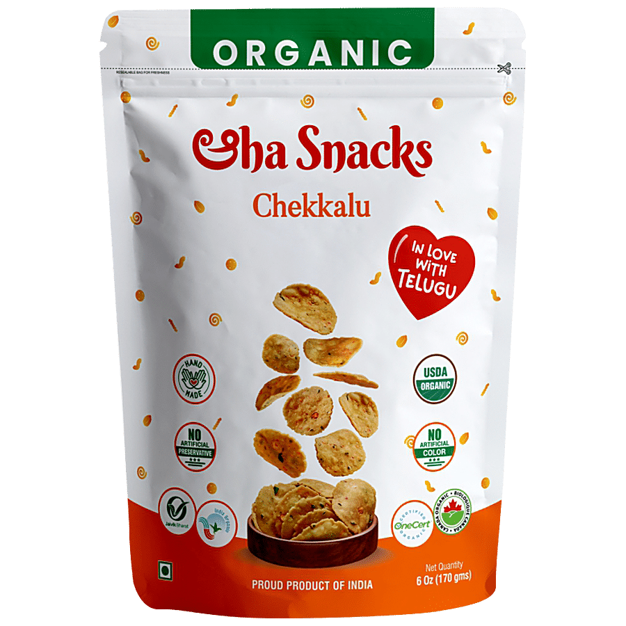 ORGANIC AAHA SNACKS Chekkalu - No Preservatives