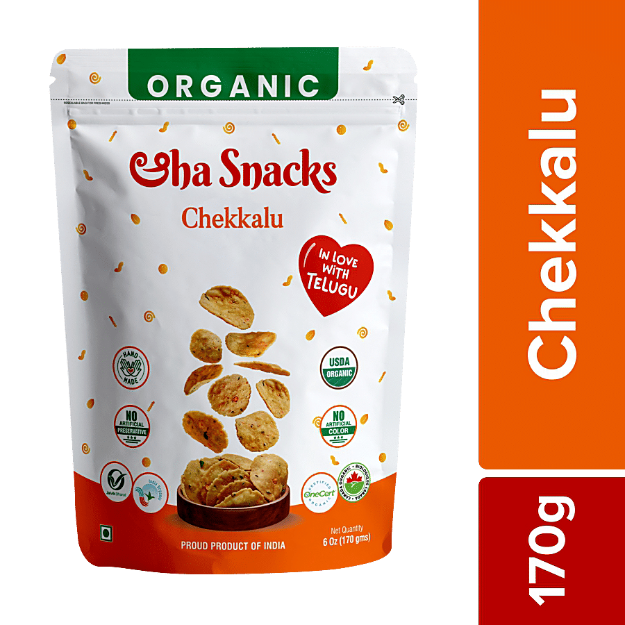 ORGANIC AAHA SNACKS Chekkalu - No Preservatives