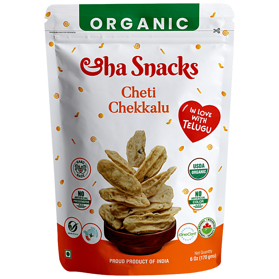 ORGANIC AAHA SNACKS Cheti Chekkalu - No Preservatives