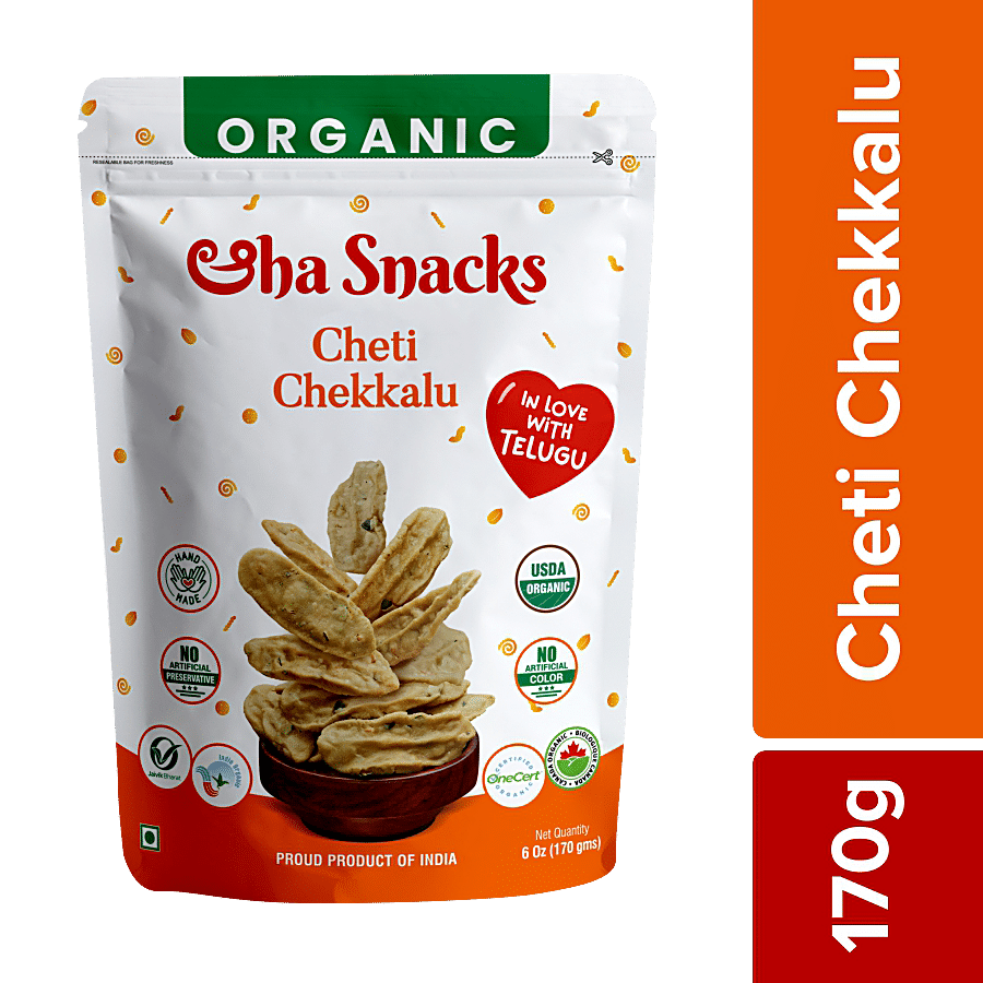 ORGANIC AAHA SNACKS Cheti Chekkalu - No Preservatives