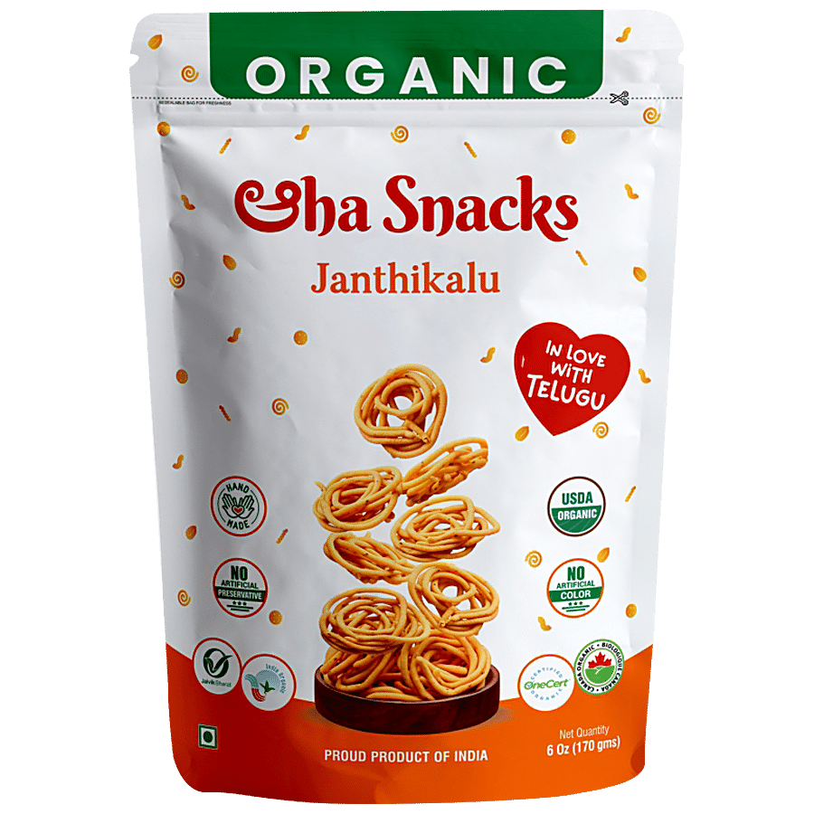 ORGANIC AAHA SNACKS Janthikalu - No Preservatives