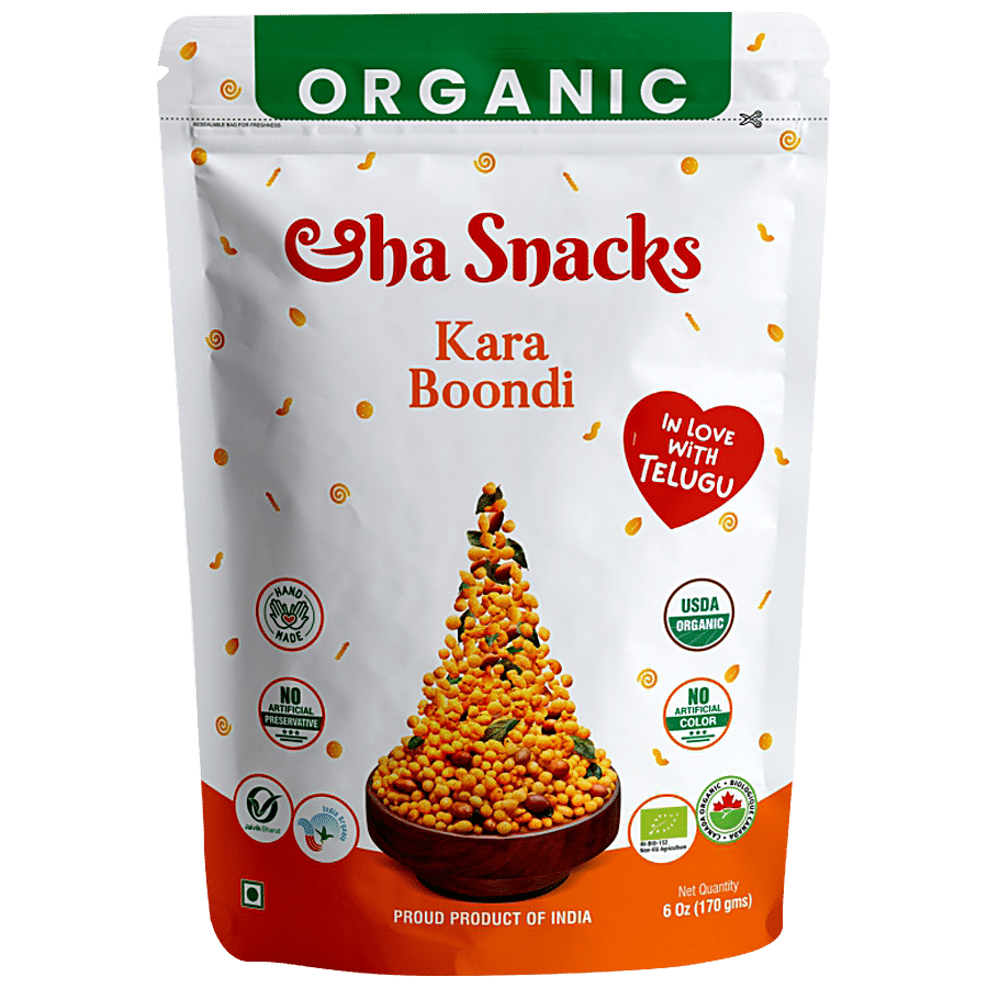 ORGANIC AAHA SNACKS Kara Boondi - No Preservatives