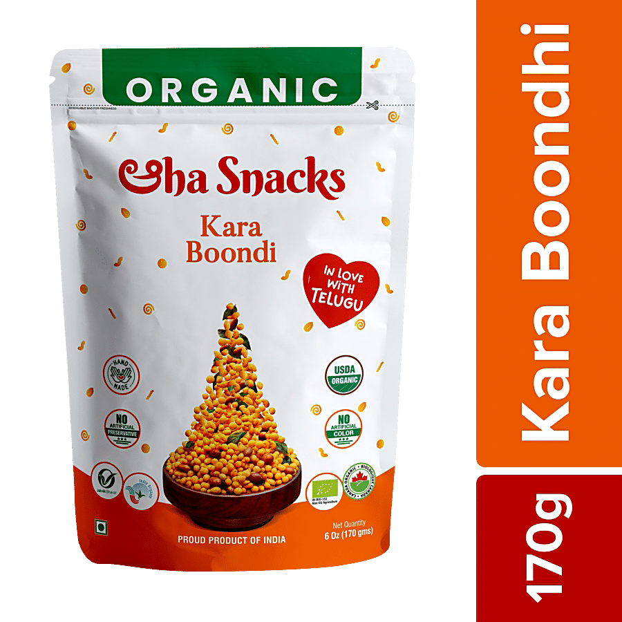 ORGANIC AAHA SNACKS Kara Boondi - No Preservatives