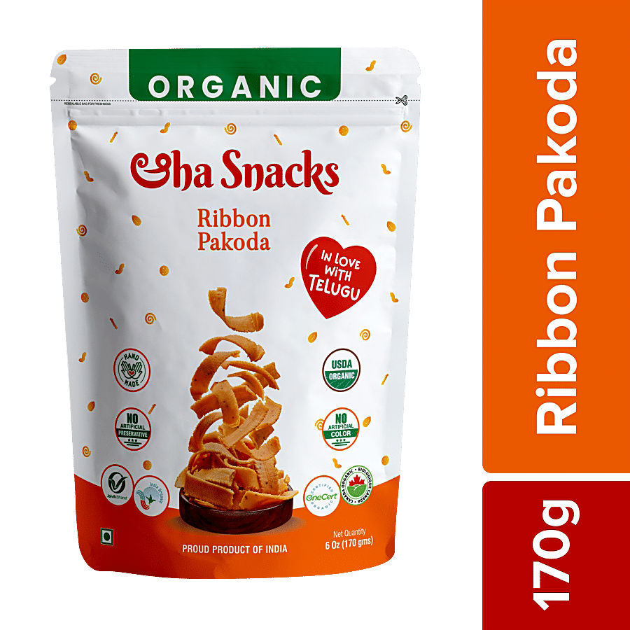 ORGANIC AAHA SNACKS Ribbon Pakoda - No Preservatives