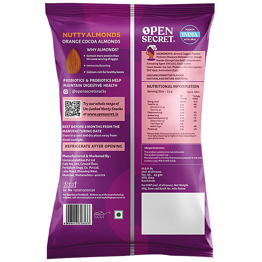 Open Secret Nutty Almonds - With Zero Refined Sugar