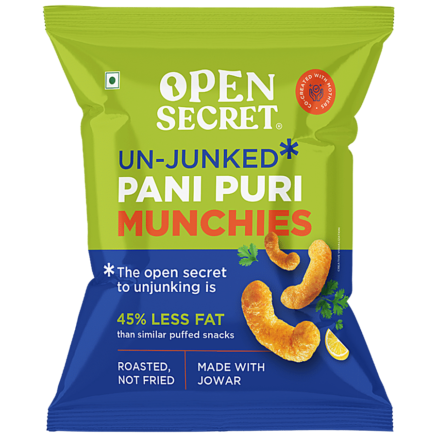 Open Secret Pani Puri Munchies Puffed Snack - Made With Jowar