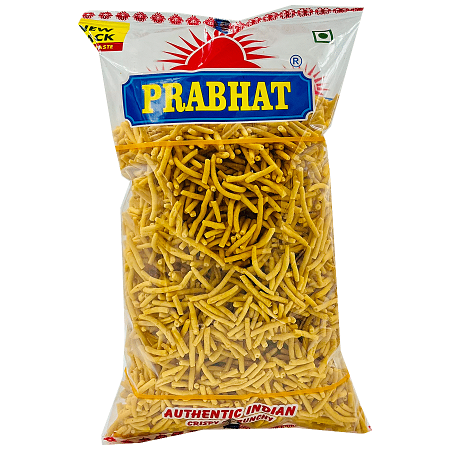 PRABHAT NAMKEEN Garlic Sev Namkeen - Rich In Taste & Flavour