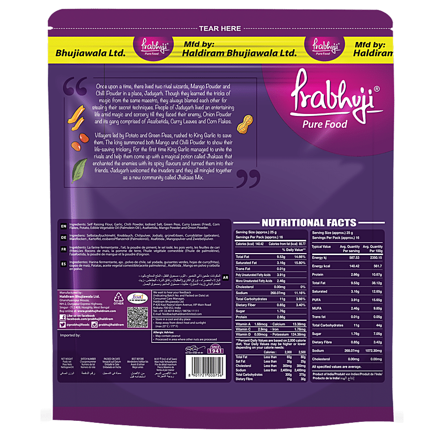 PRABHUJI PURE FOOD Jhakaas Mix - Garlicky & Spicy Delight