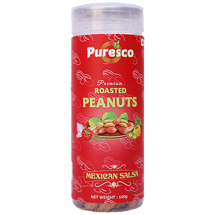 PURESCO Premium Roasted Peanuts - Mexican Salsa & Pizza Twist Flavours