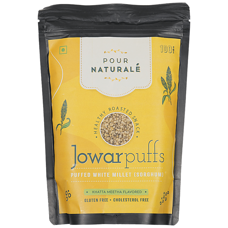 Pour Naturale Jowar Puff Healthy Roasted Snack - Khatta Meetha Flavour