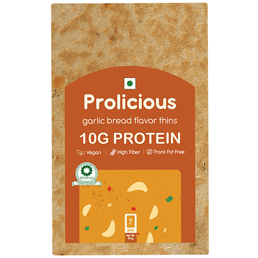 Prolicious Garlic Bread Flavour Thins - 10G Protein