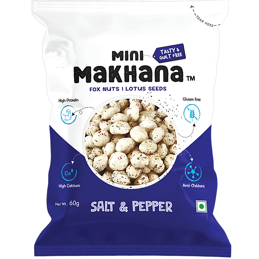 Protyze Mini Makhana - Salt & Pepper