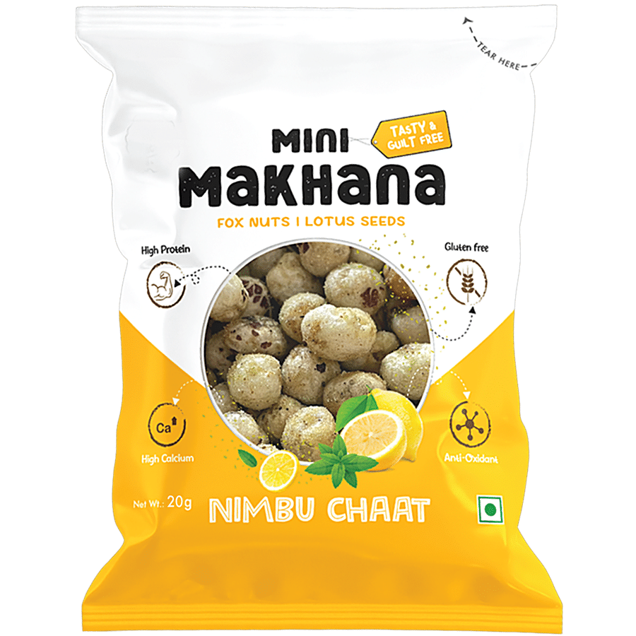 Protyze Mini Makhana/Fox Nuts - Nimbu Chaat