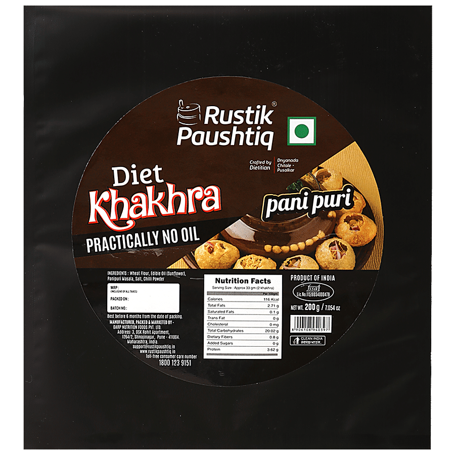 RUSTIK PAUSHTIQ Diet Khakhra - Pani Puri