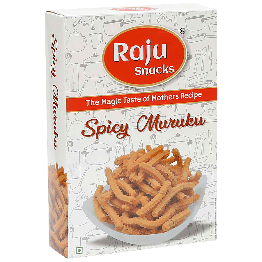 Raju Snacks Spicy Murukku - Buttery Texture