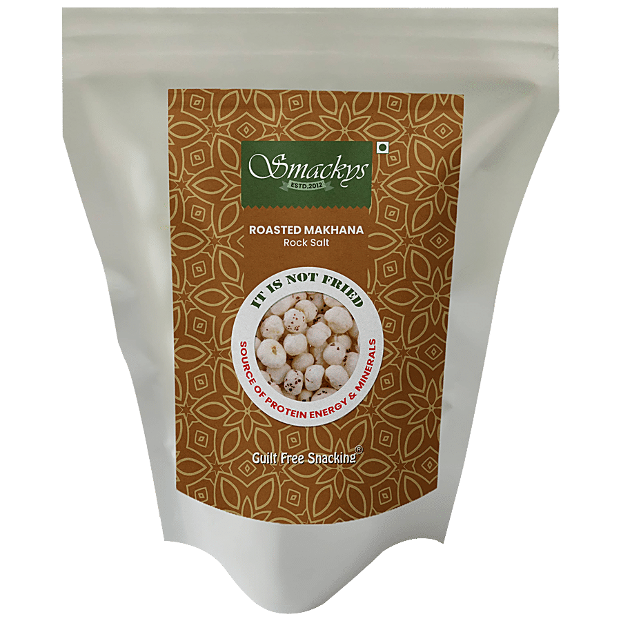 SMACKYS Roasted Makhana Rock Salt - Snack