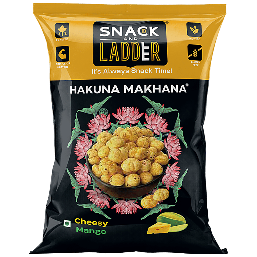 SNACK AND LADDER Hakuna Makhana - Cheesy Mango