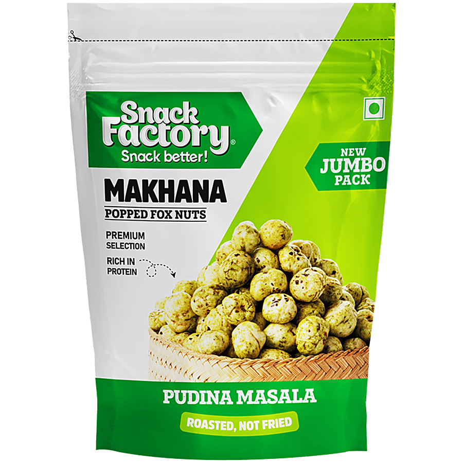 SNACK FACTORY Makhana Pudina Masala Twist - Premium Quality