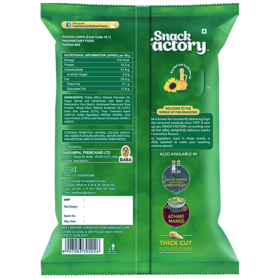 SNACK FACTORY Pudina Mix Chips