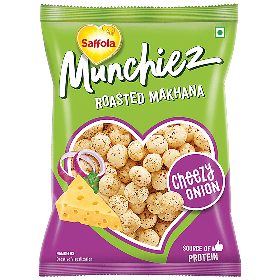 Saffola Munchiez Roasted Makhana - Cheezy Onion