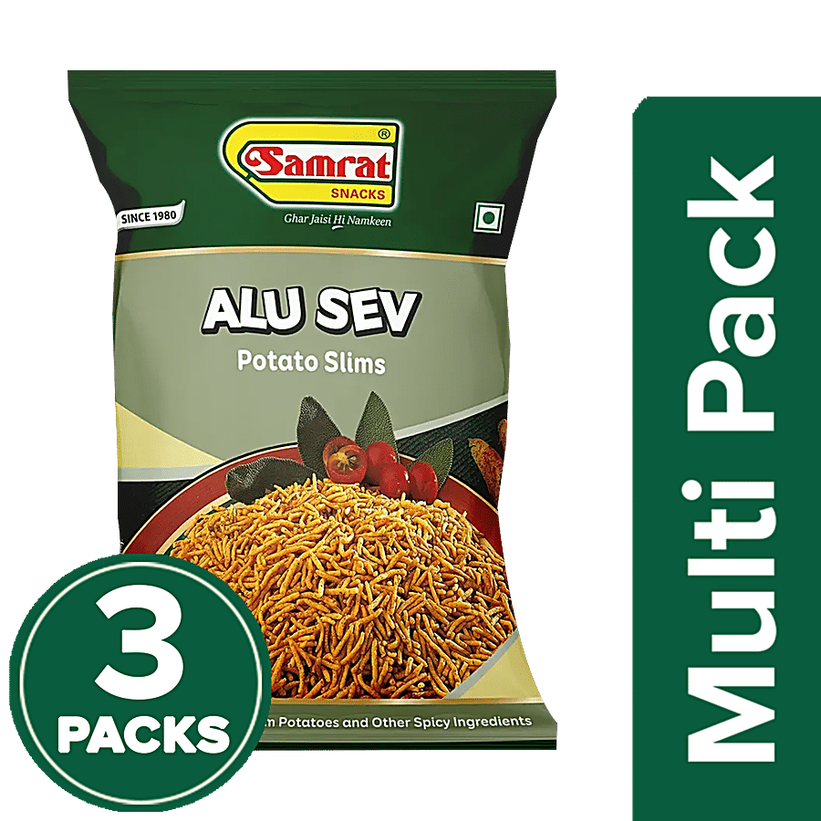 Samrat  Alu Sev Namkeen - Potato Slims