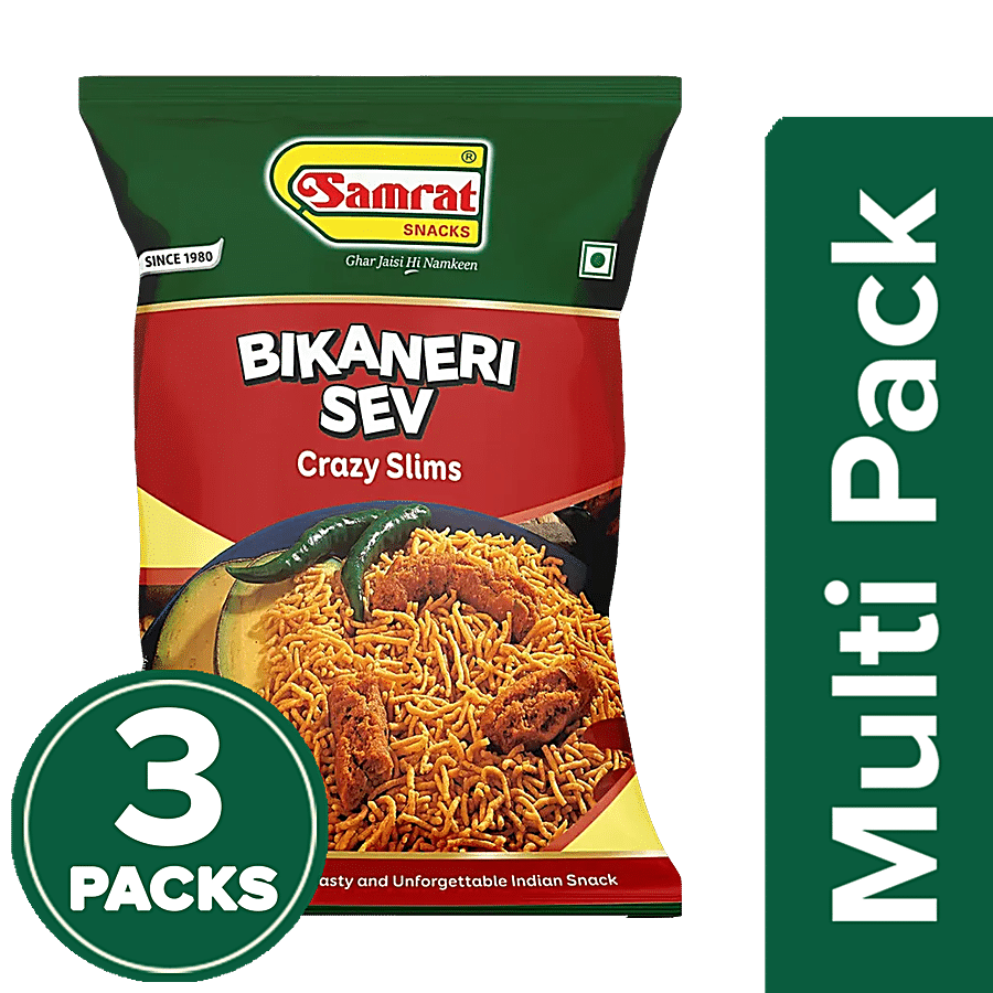 Samrat  Bikaneri Sev Namkeen - Crazy Slims