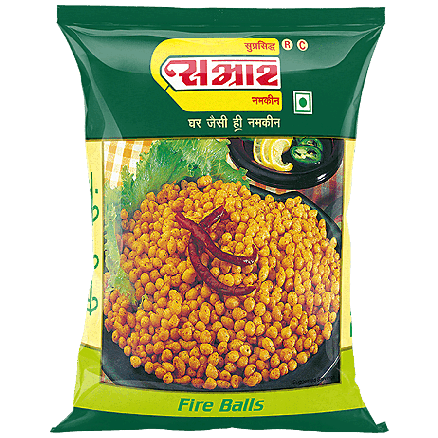 Samrat  Bundi Tikhi Namkeen - Fire Balls