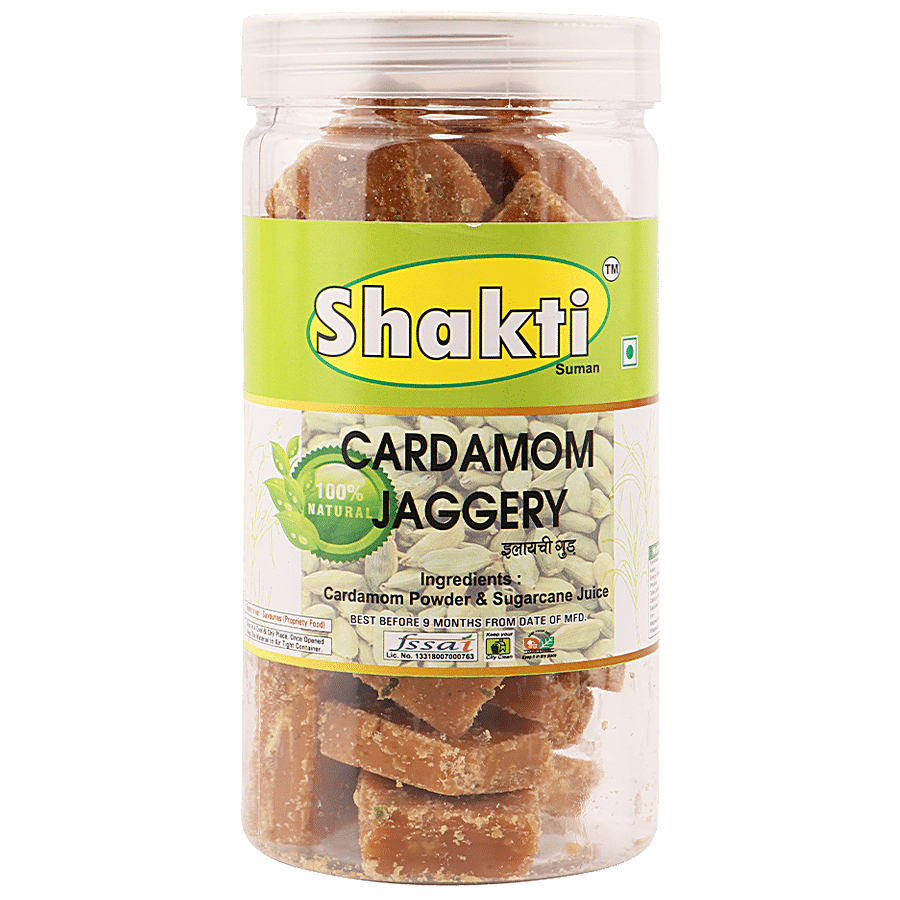 Shakti Cardamom Jaggery - 100% Natural & Pure