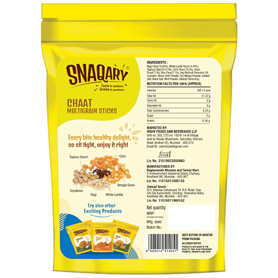 Snaqary Chaat Multigrain Sticks