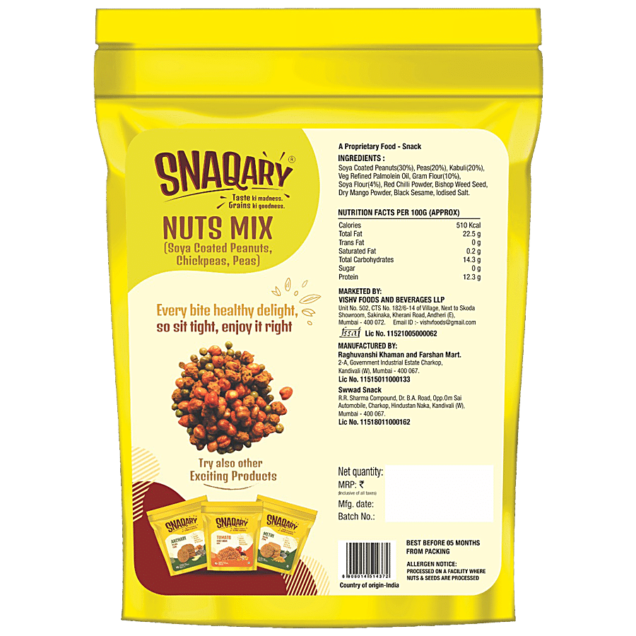 Snaqary Nuts Mix - Soya Coated Peanuts