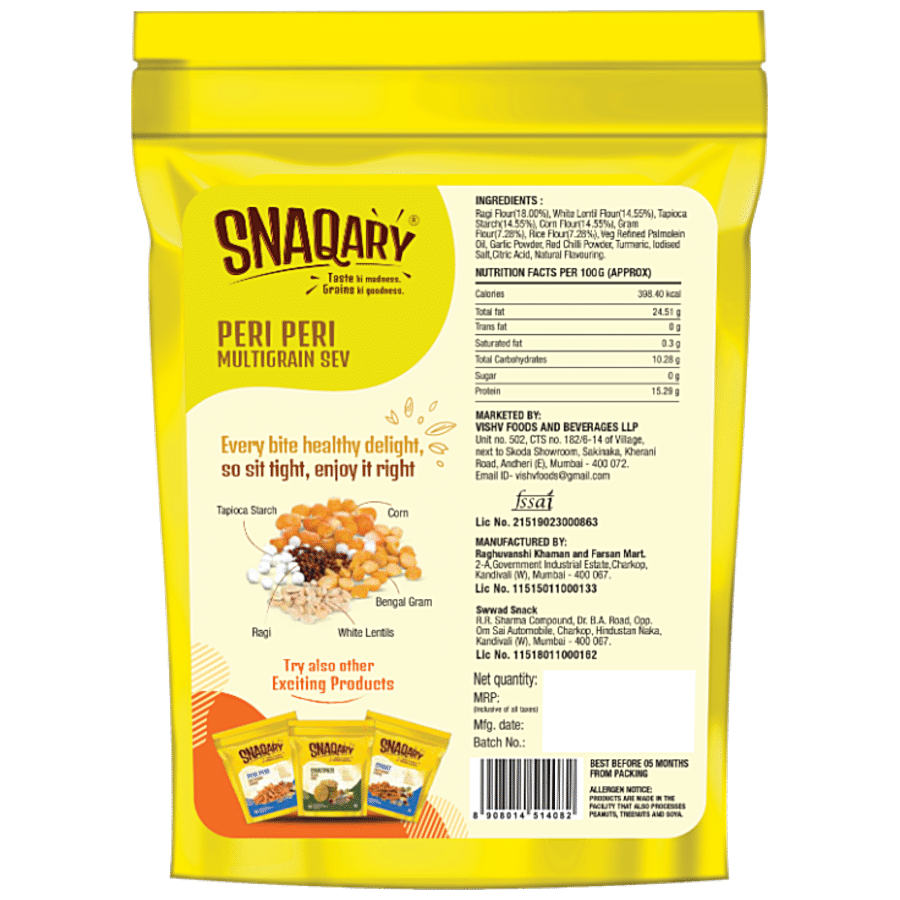 Snaqary Peri Peri Multigrain Sev