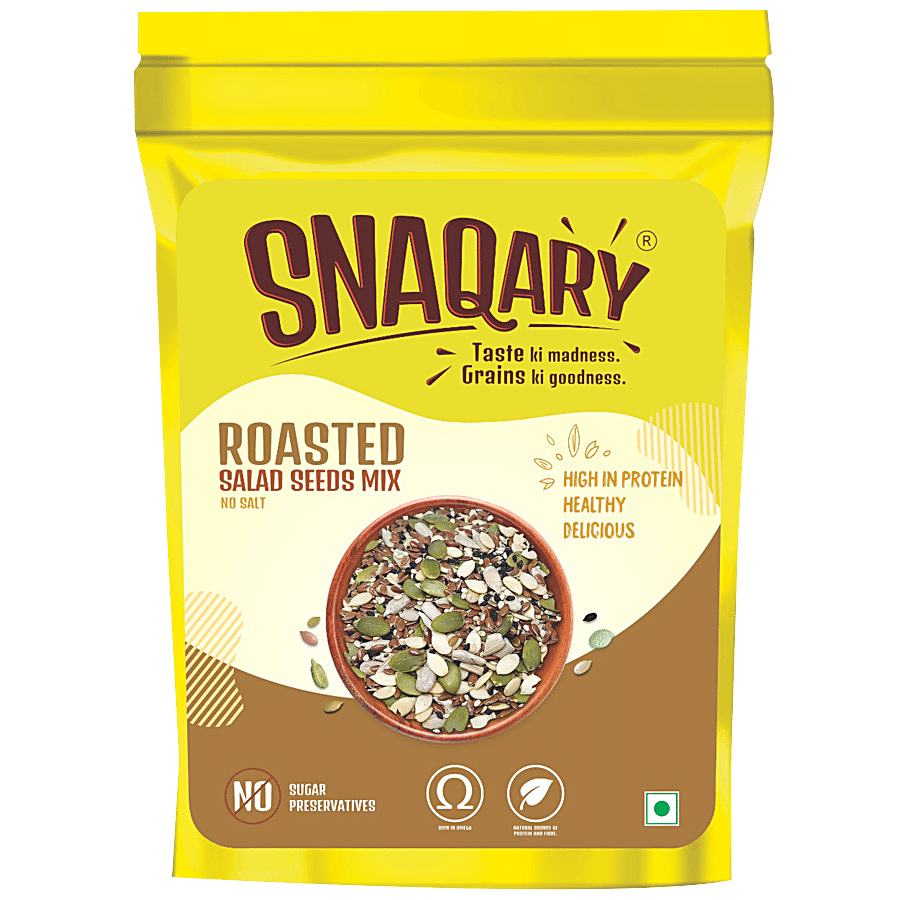 Snaqary Roasted Salad Seeds Mix - High In Protein