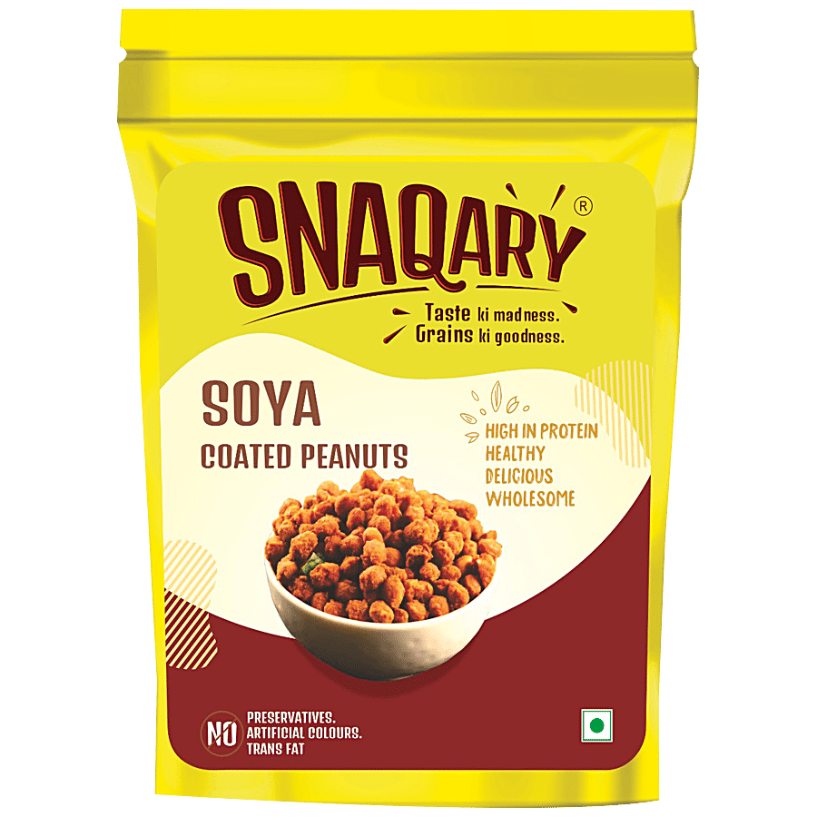 Snaqary Soya Coated Peanuts - High In Protein