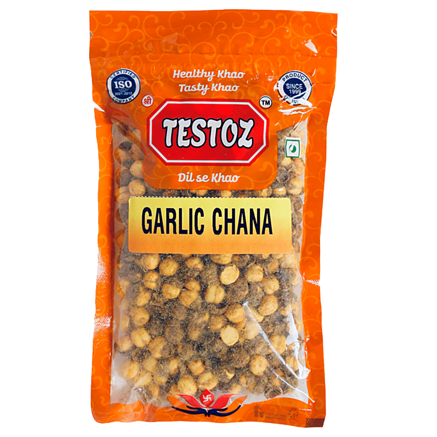 TESTOZ Garlic Chana - Ready To Eat Savoury