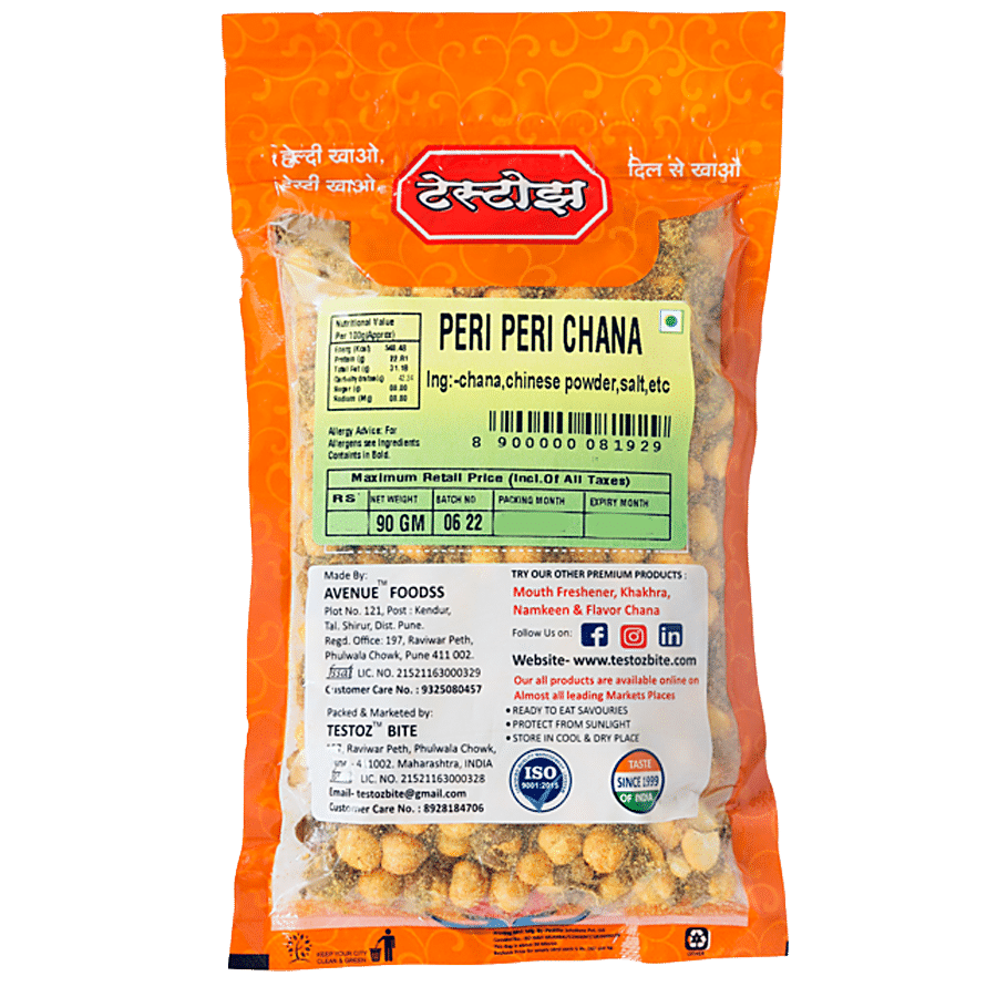 TESTOZ Peri Peri Chana - Ready To Eat Savoury