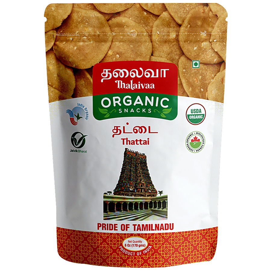 THALAIVAA ORGANIC SNACKS Thattai - No Preservatives